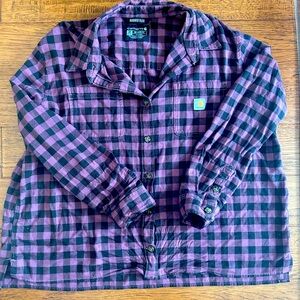 ONLY WORN A FEW TIMES: 2X CARHARTT PURPLE PLAID BUTTON DOWN
